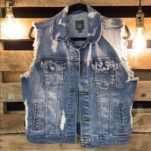 Wild Fable Ripped Jean Vest! NEW with tags!